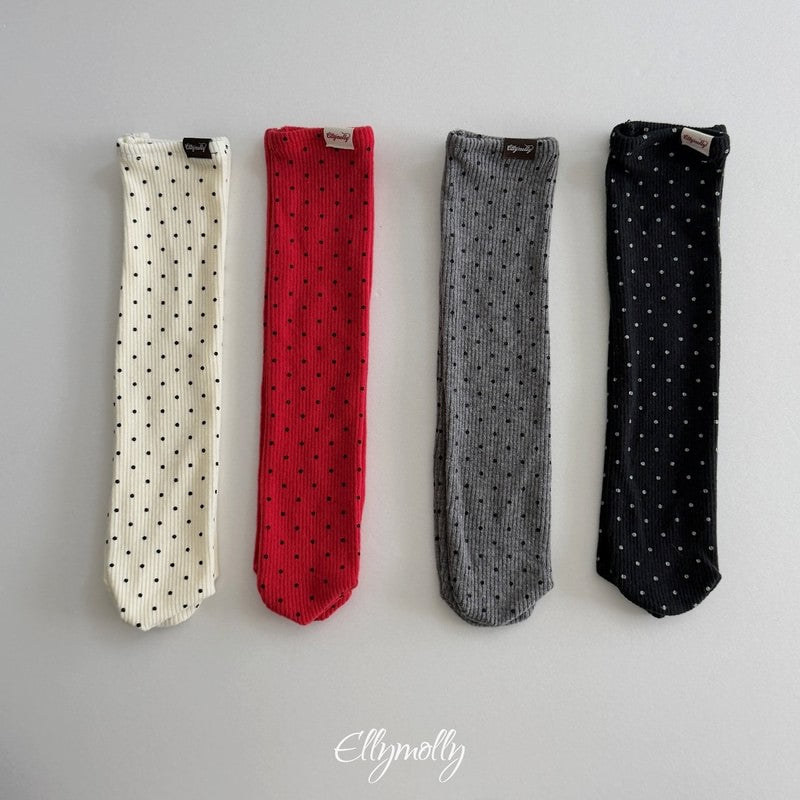 Little Foxx – Dot Ribbed Fleeced Socks
