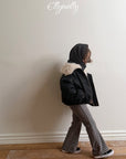 Little Foxx – Latte Striped Bootcut Pants