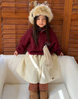 Little Foxx – Pompom Corduroy Skirt