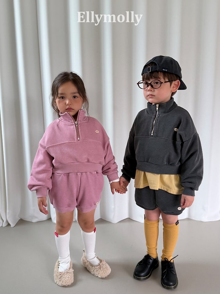 Little Foxx – Archi Pigment Half Zip-up Top