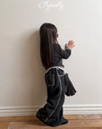 Little Foxx – Line Work Fleeced Denim Pants