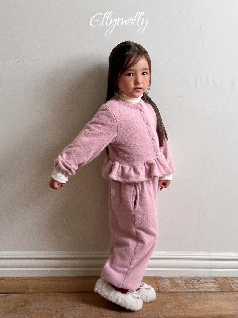 Little Foxx – Snowflake Ribbed Frill Cardigan