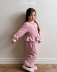 Little Foxx – Snowflake Ribbed Frill Cardigan
