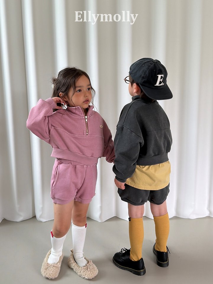 Little Foxx – Archi Pigment Half Zip-up Top