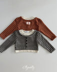 Little Foxx – Latte Striped Top