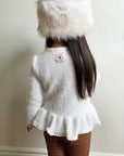 Little Foxx – Snowflake Frill Tee