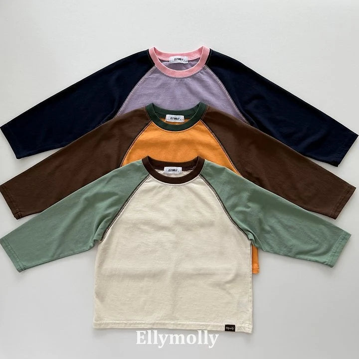 Little Foxx – Color Block Raglan Tee