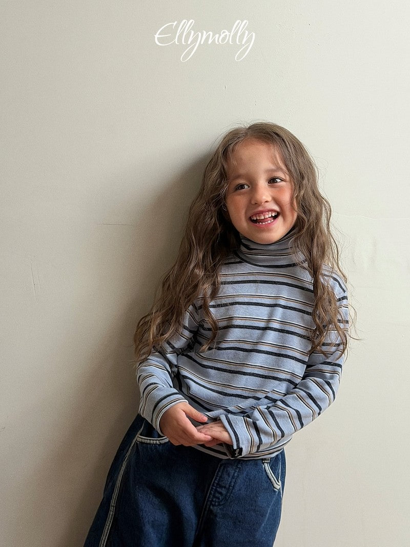 Little Foxx – Snow Warmer Mock Neck Tee (Striped)