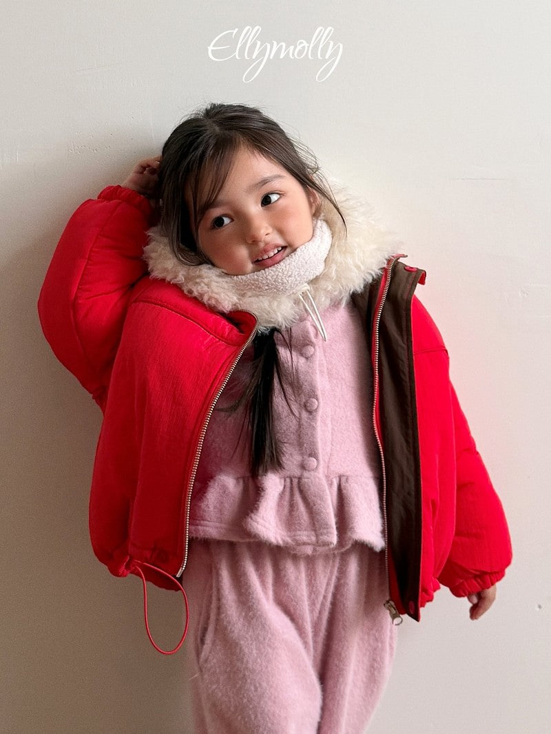 Little Foxx – Snowflake Ribbed Frill Cardigan