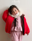 Little Foxx – Snowflake Ribbed Frill Cardigan