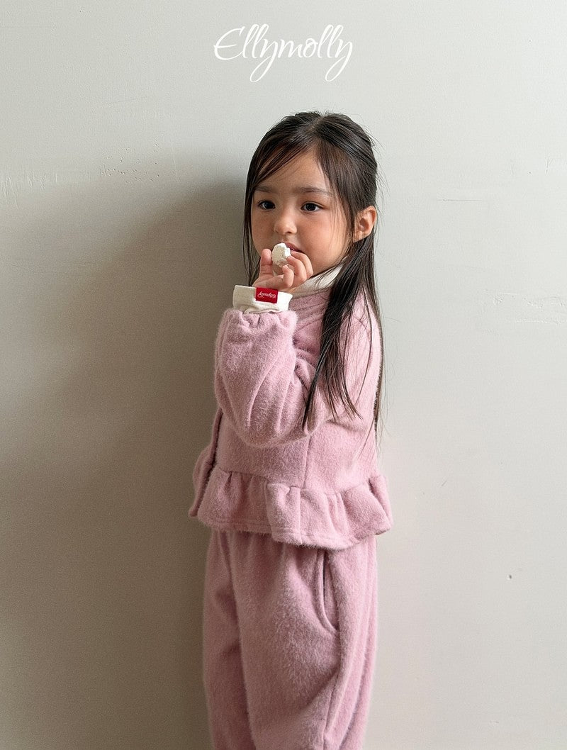 Little Foxx – Snowflake Ribbed Frill Cardigan