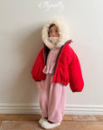 Little Foxx – Snowflake Ribbed Frill Cardigan