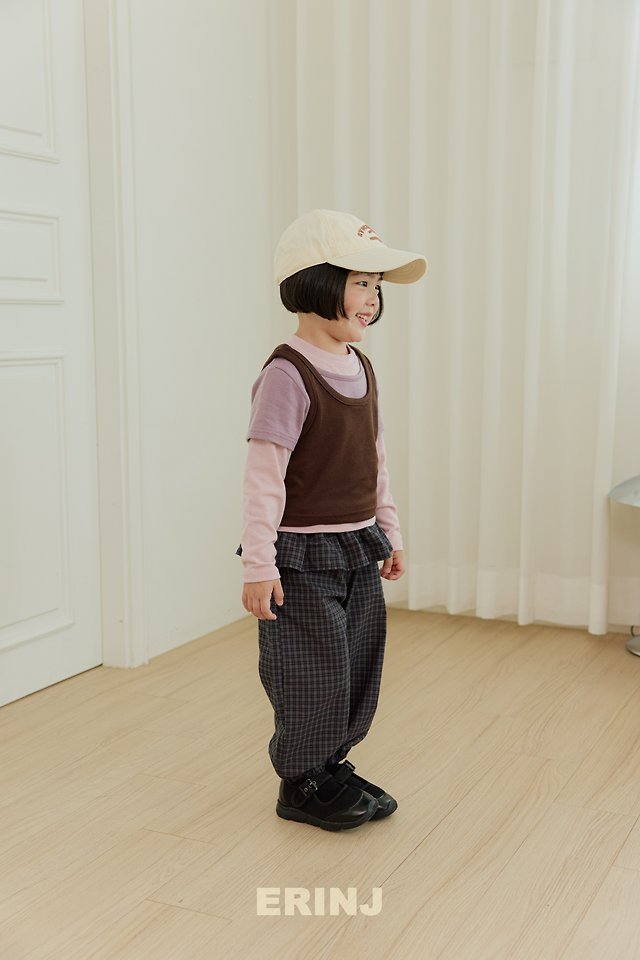 Little Foxx – Check Frill Pants Set