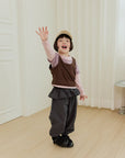 Little Foxx – Check Frill Pants Set