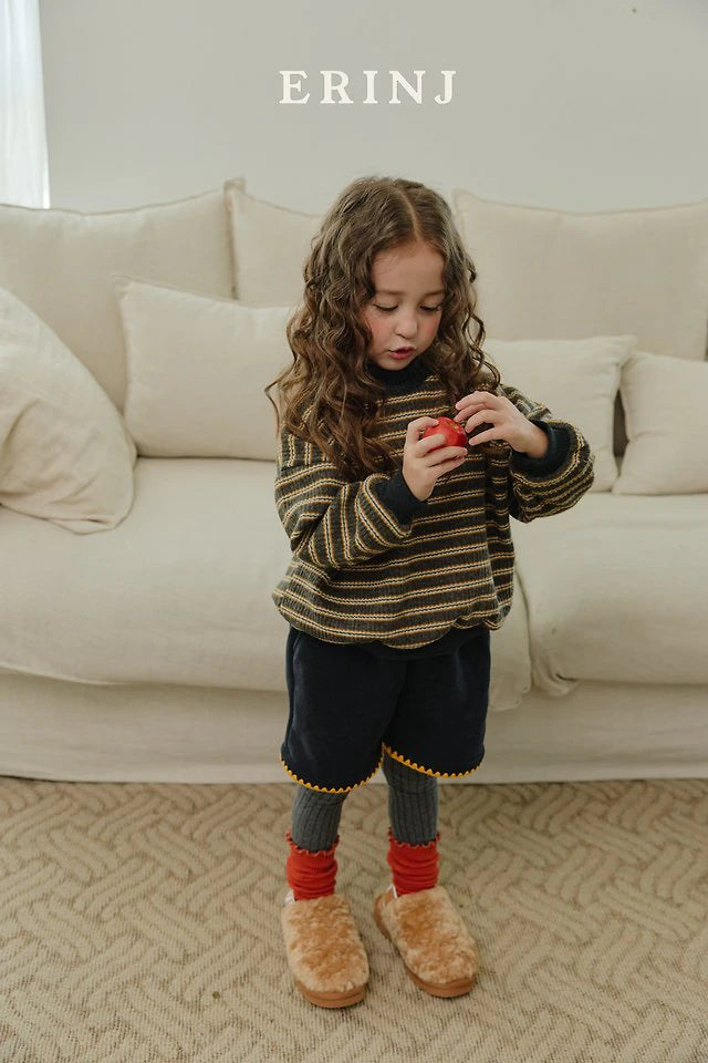 Little Foxx – Color Contrast Knit Sweatshirt