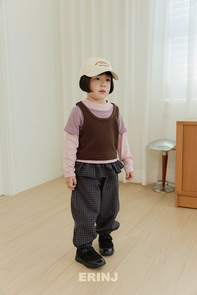 Little Foxx – Check Frill Pants Set