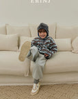 Little Foxx – Snow Color Contrast Jogger Pants