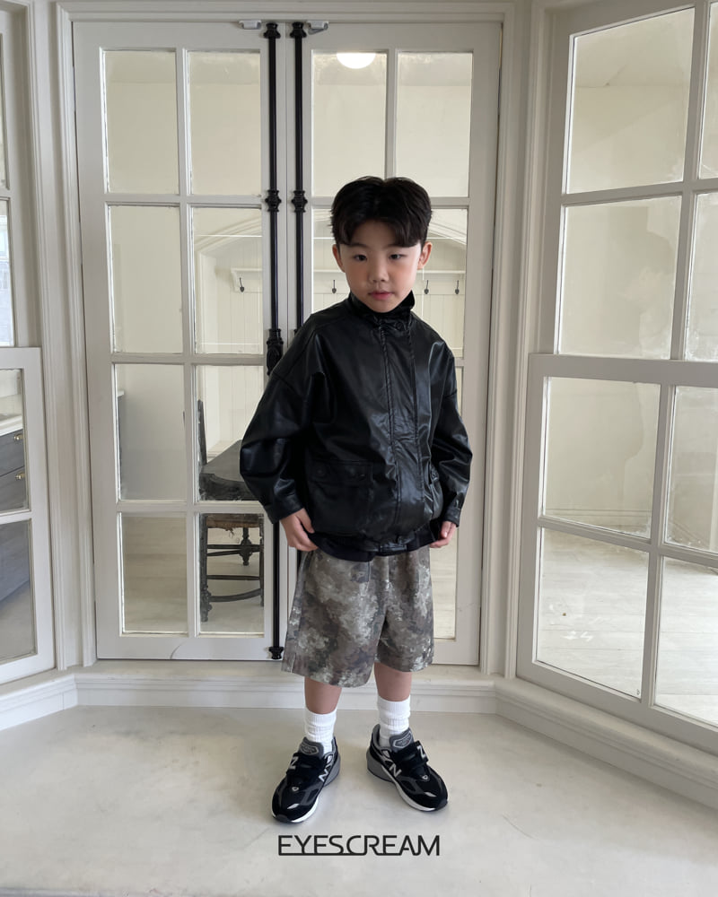 Little Foxx – Leather Bomber Jacket
