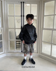 Little Foxx – Leather Bomber Jacket