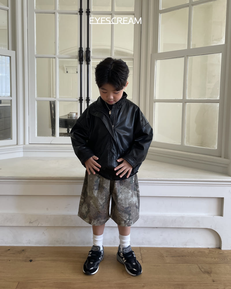Little Foxx – Leather Bomber Jacket