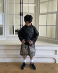 Little Foxx – Leather Bomber Jacket
