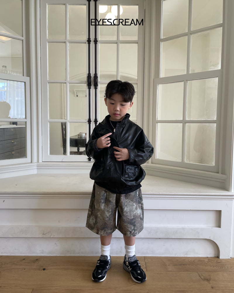 Little Foxx – Leather Bomber Jacket