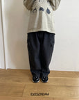 Little Foxx – Black Cargo Denim Pants