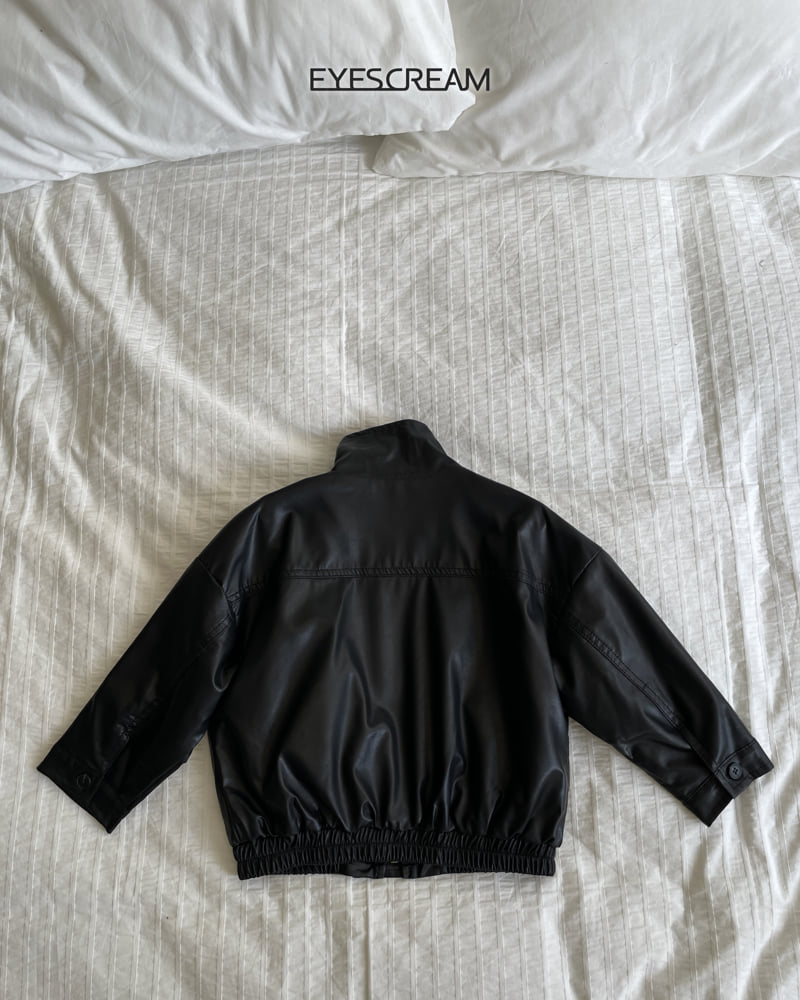 Little Foxx – Leather Bomber Jacket