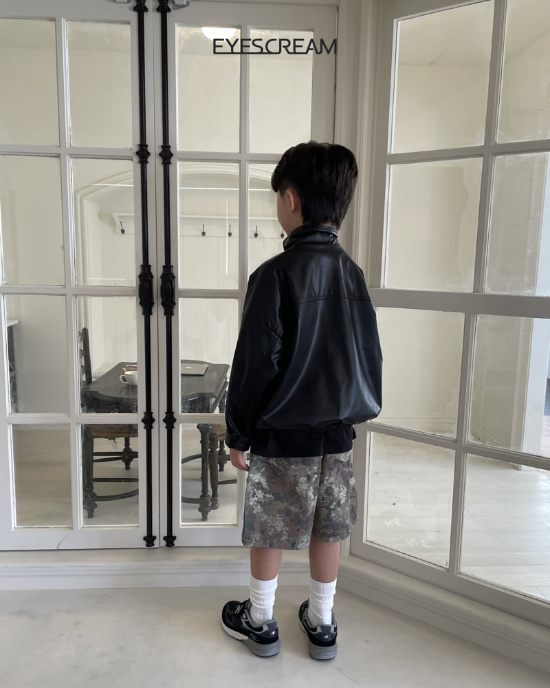 Little Foxx – Leather Bomber Jacket