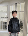 Little Foxx – Leather Bomber Jacket