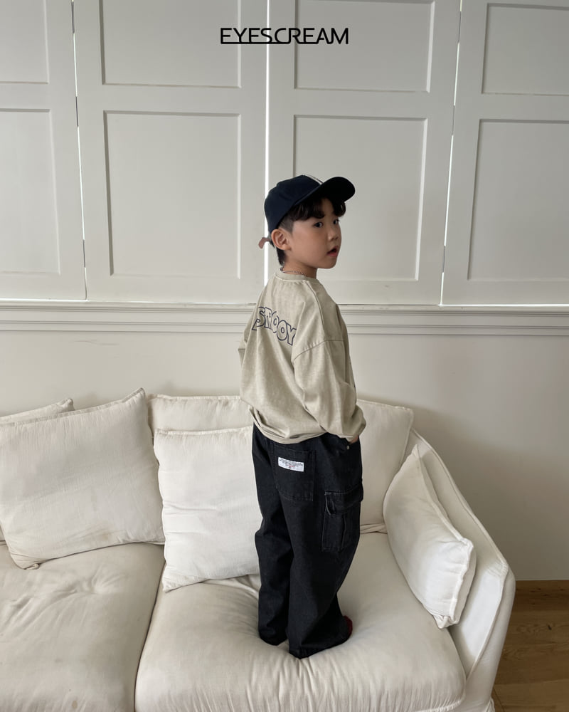 Little Foxx – Black Cargo Denim Pants