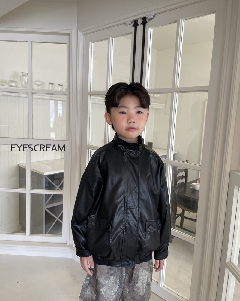Little Foxx – Leather Bomber Jacket