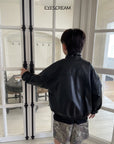 Little Foxx – Leather Bomber Jacket