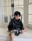 Little Foxx – Leather Bomber Jacket