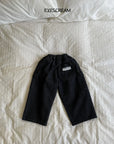 Little Foxx – Black Cargo Denim Pants