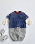 Double Layer Stripe Tee – Gestreiftes Shirt im 2-in-1 Look
