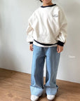 Cutting Roll-up Wide Pants