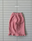 Corduroy Frill Pants