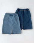 Half-Open Denim Skirt