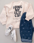 Doing My Best Club Sweatshirt – Lässiger Komfort mit Botschaft