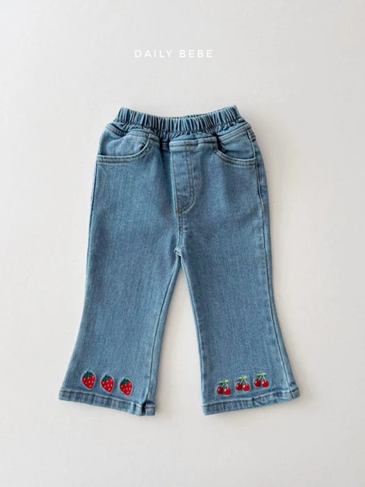 Embroidered Bootcut Denim Pants_byLittleFox_jetztvorbestellen