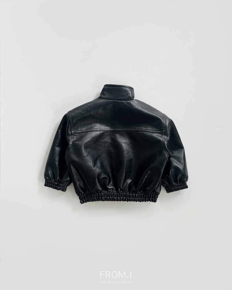 Little Foxx – High Neck Vegan Leather Jacket