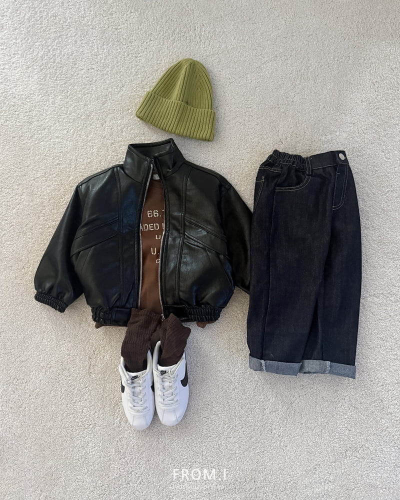 Little Foxx – High Neck Vegan Leather Jacket