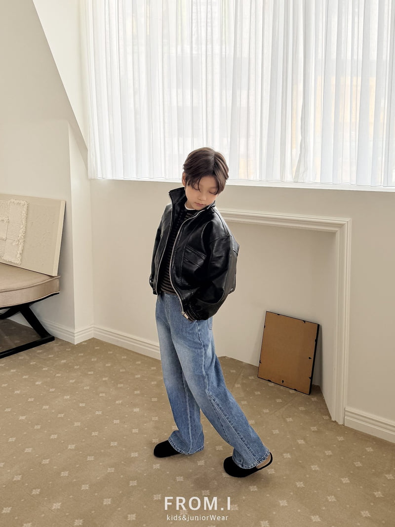 Little Foxx – Slit Flare Denim Pants