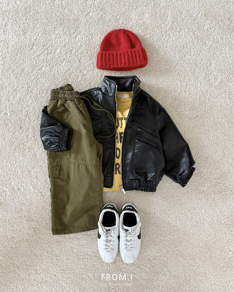 Little Foxx – High Neck Vegan Leather Jacket