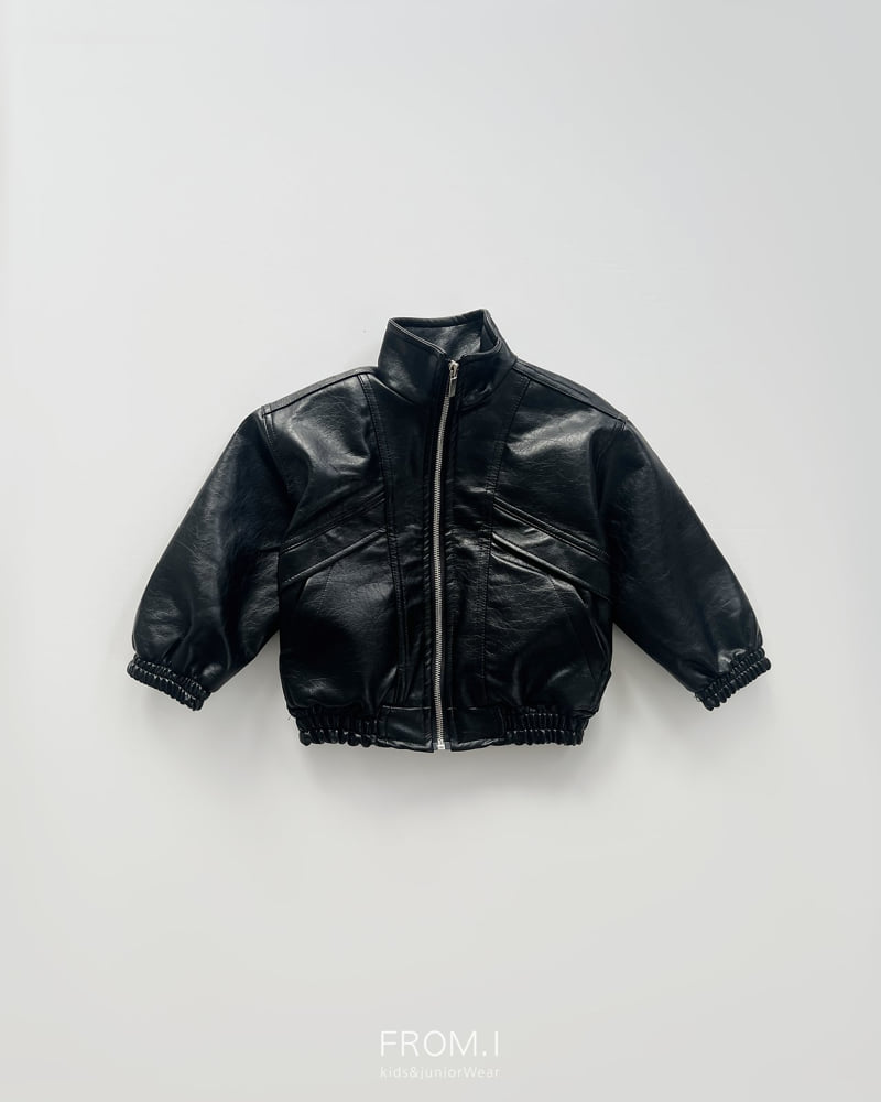 Little Foxx – High Neck Vegan Leather Jacket