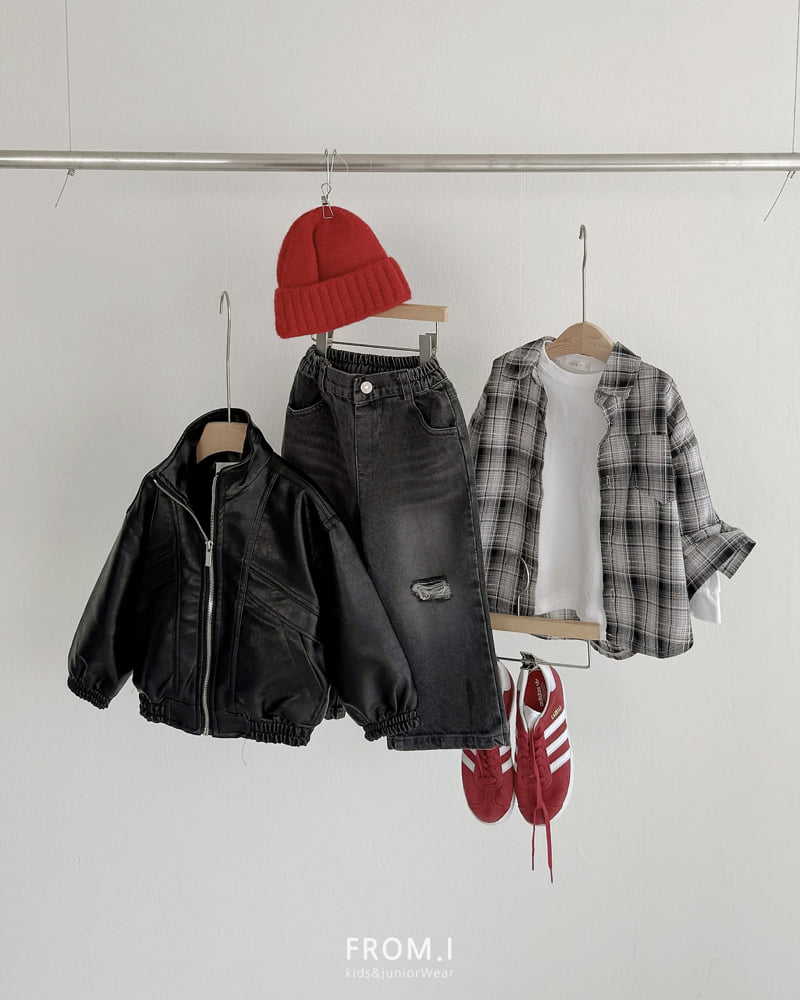 Little Foxx – High Neck Vegan Leather Jacket
