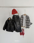 Little Foxx – High Neck Vegan Leather Jacket