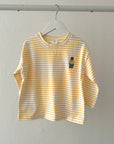 Stripe Bear Embroidery Tee find Stylish Fashion for Little People- at Little Foxx Concept Store