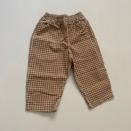 Corduroy Check Pants